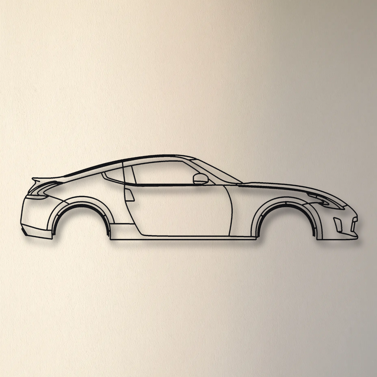 Nissan 370Z Z34 floating mount drop-shadow detail
