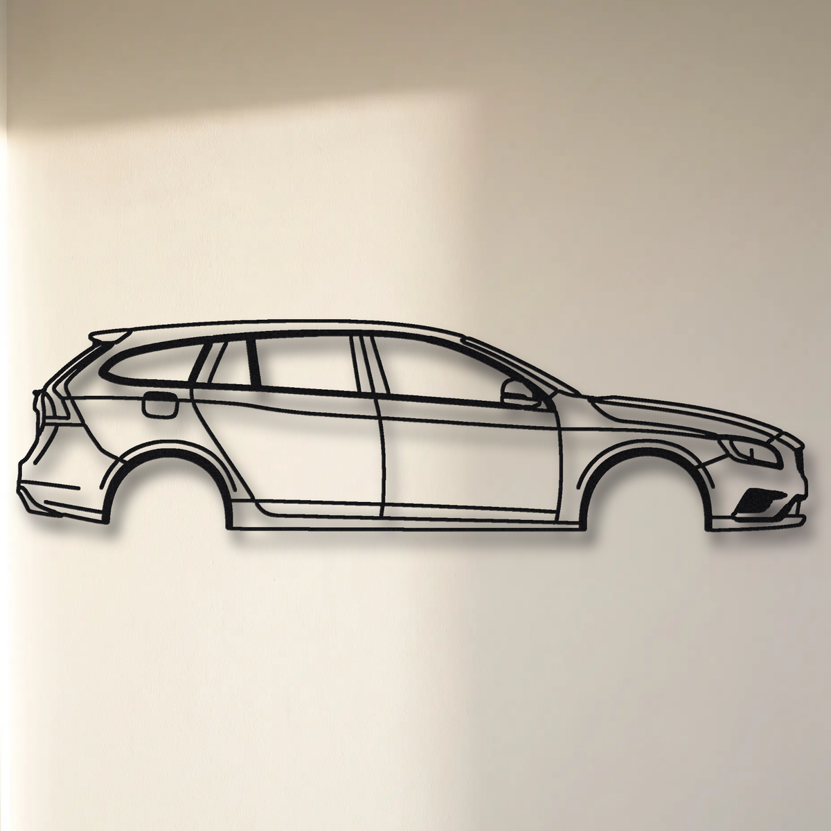 2014-16 Volvo V60 Polestar / S60 Polestar floating mount drop-shadow detail