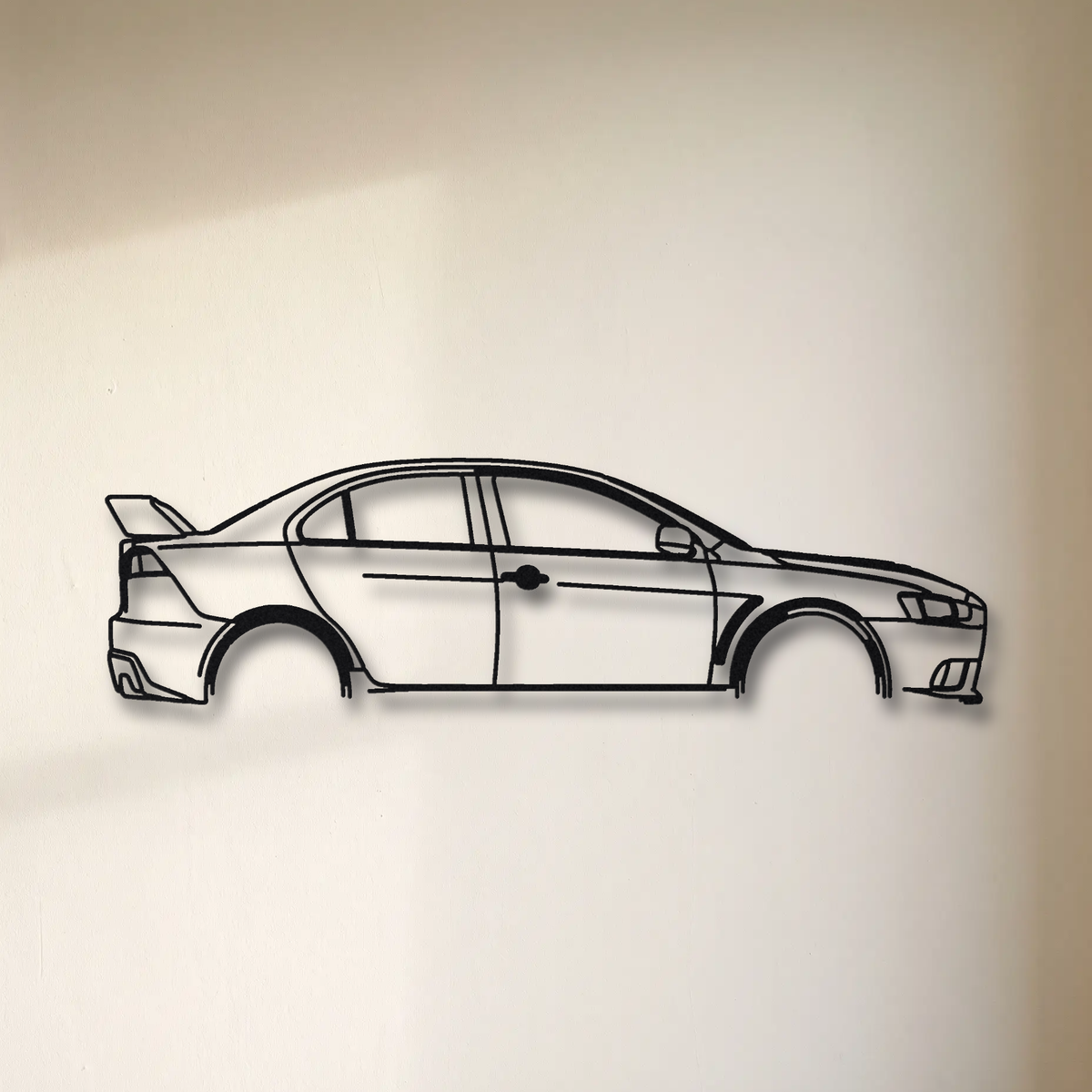 2008-14 Mitsubishi Lancer Evolution X MR CZ4A floating mount drop-shadow detail