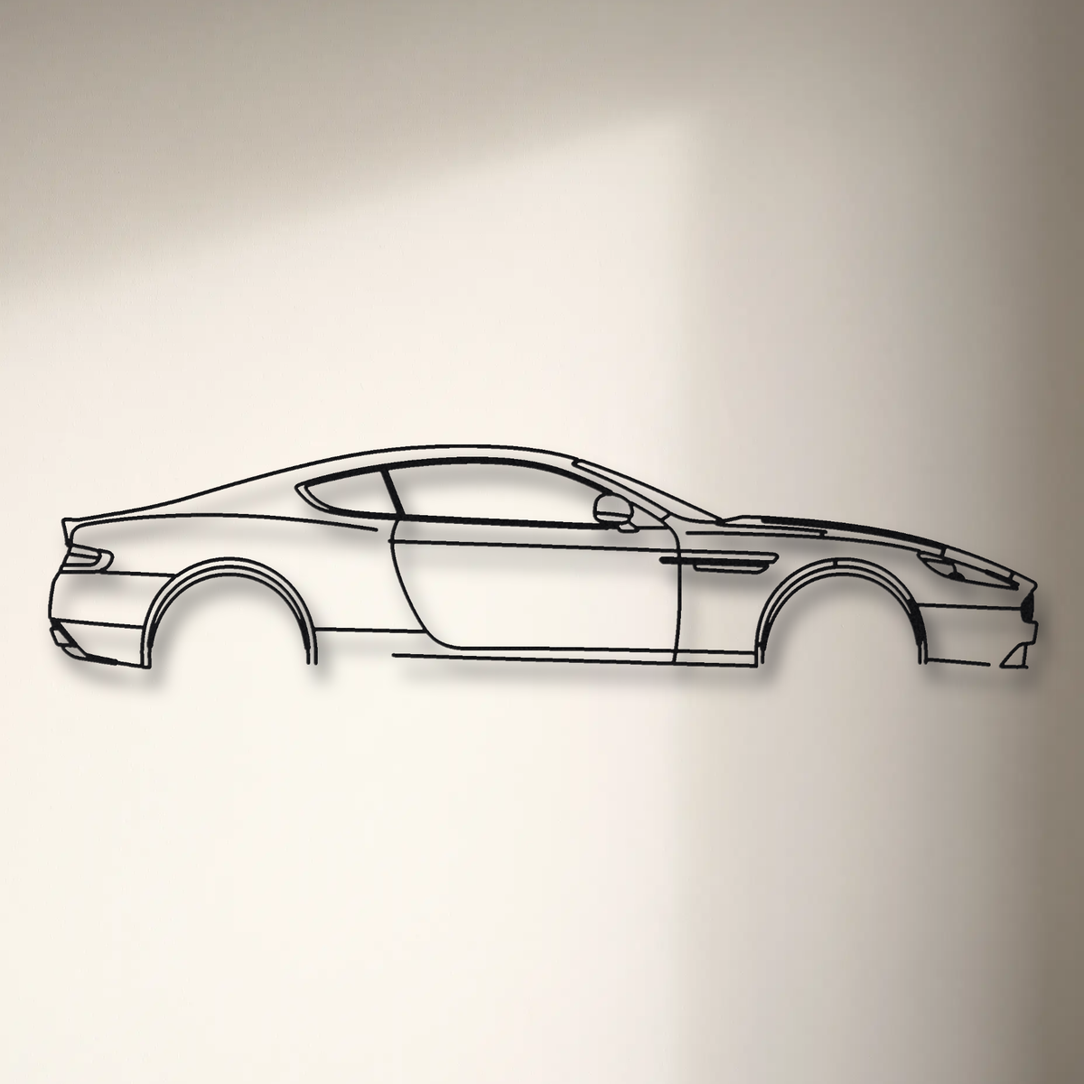 Aston Martin DB9 Coupe floating mount drop-shadow detail