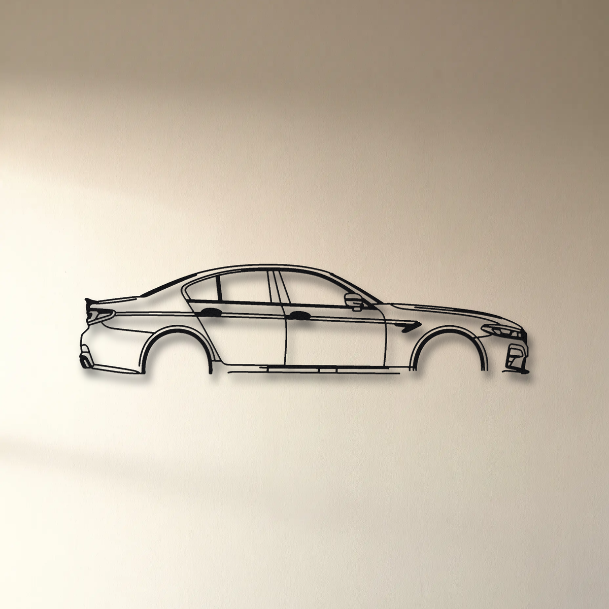 BMW M5 CS F90 floating mount drop-shadow detail
