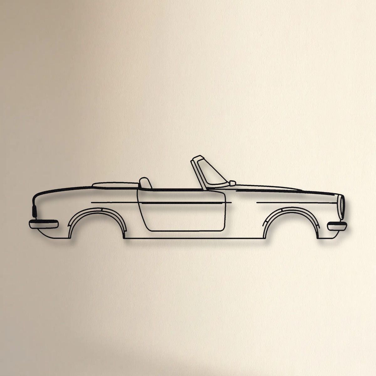 Honda S600 floating mount drop-shadow detail