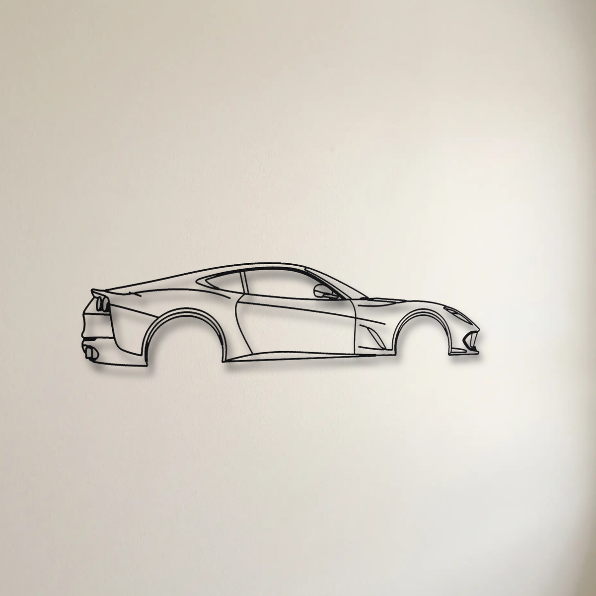 Ferrari 812 Superfast floating mount drop-shadow detail