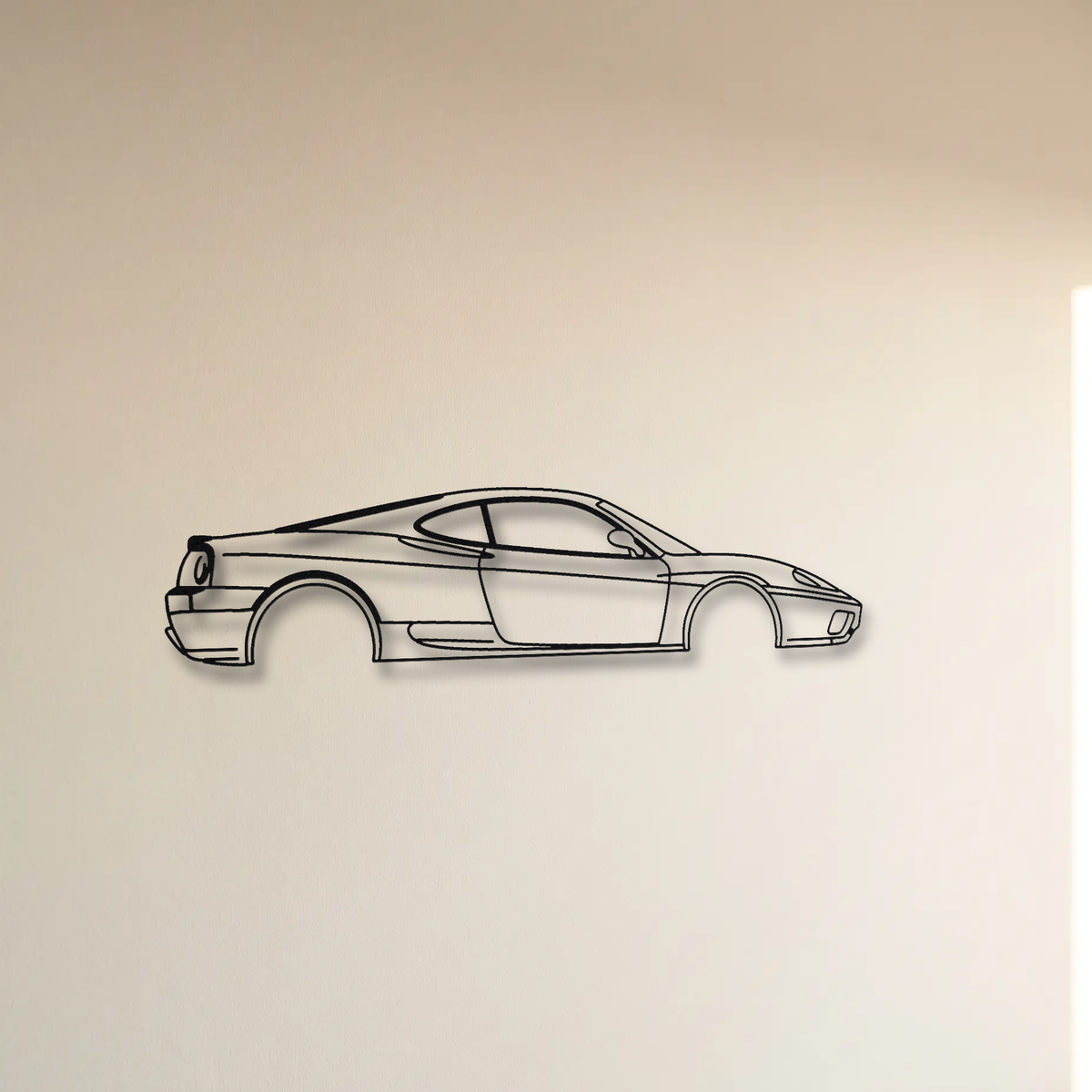 Ferrari 360 Modena floating mount drop-shadow detail