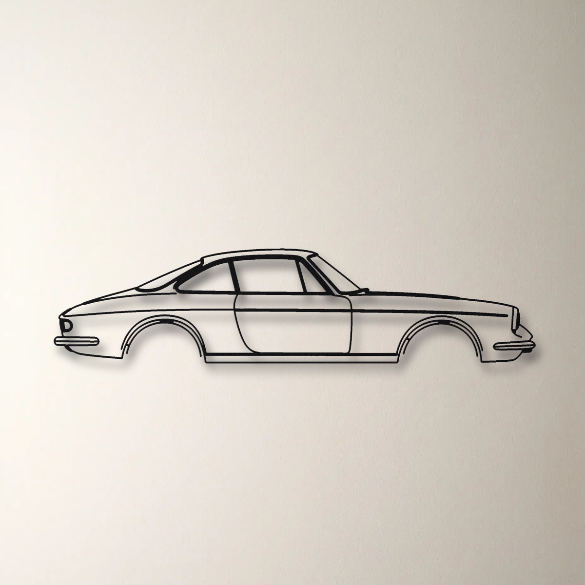 Ferrari 330 GTC floating mount drop-shadow detail