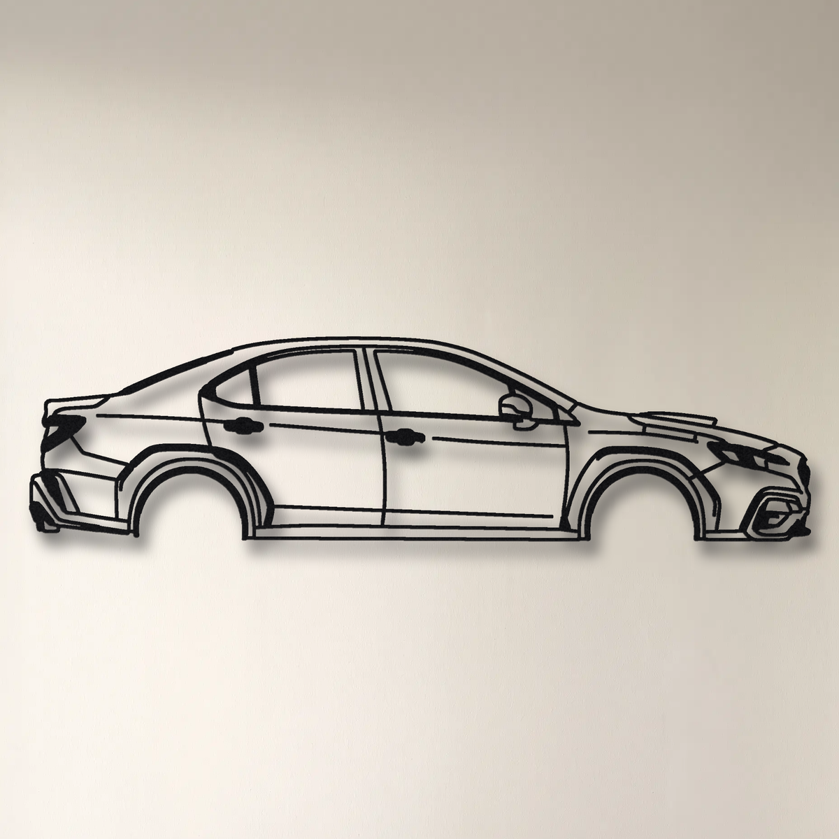 2025- Subaru WRX tS VB floating mount drop-shadow detail