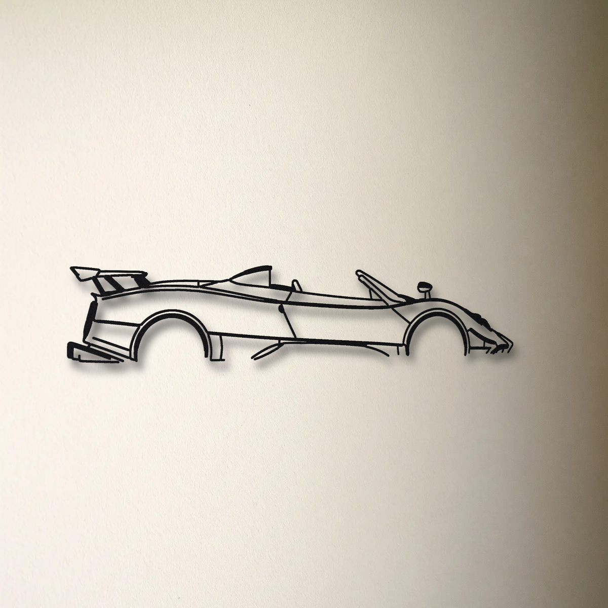 2017 Pagani Zonda HP Barchetta floating mount drop-shadow detail