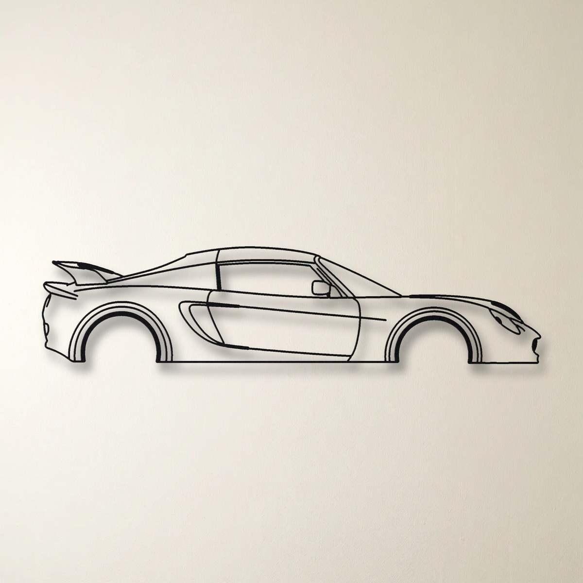 Lotus Exige Series 1 floating mount drop-shadow detail