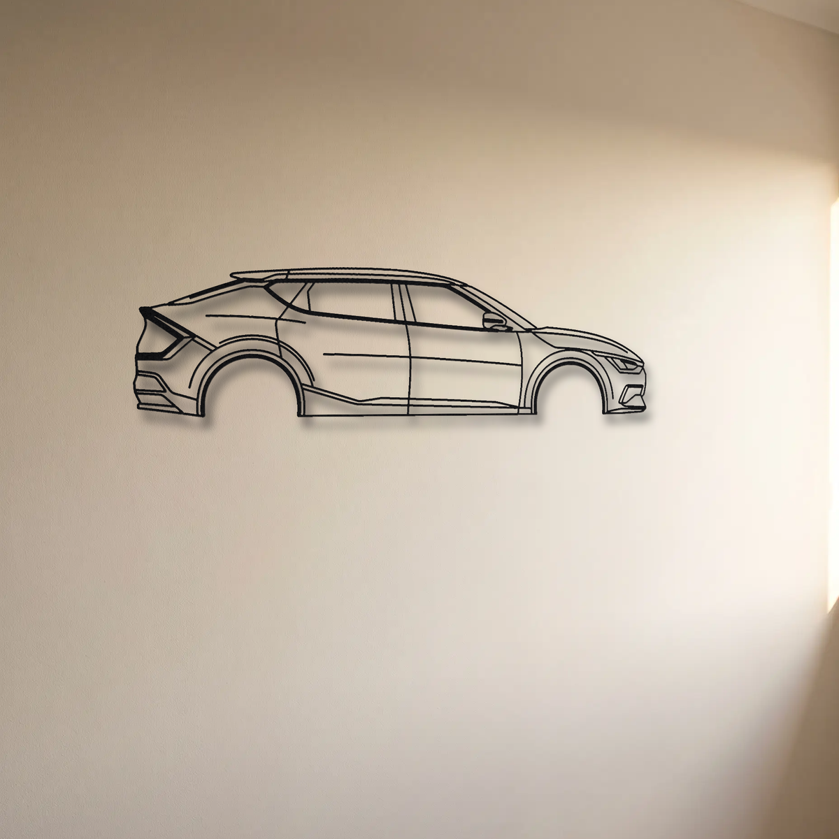 Kia EV6 GT floating mount drop-shadow detail