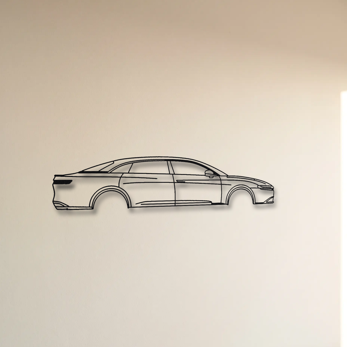 Lucid Air Sapphire floating mount drop-shadow detail