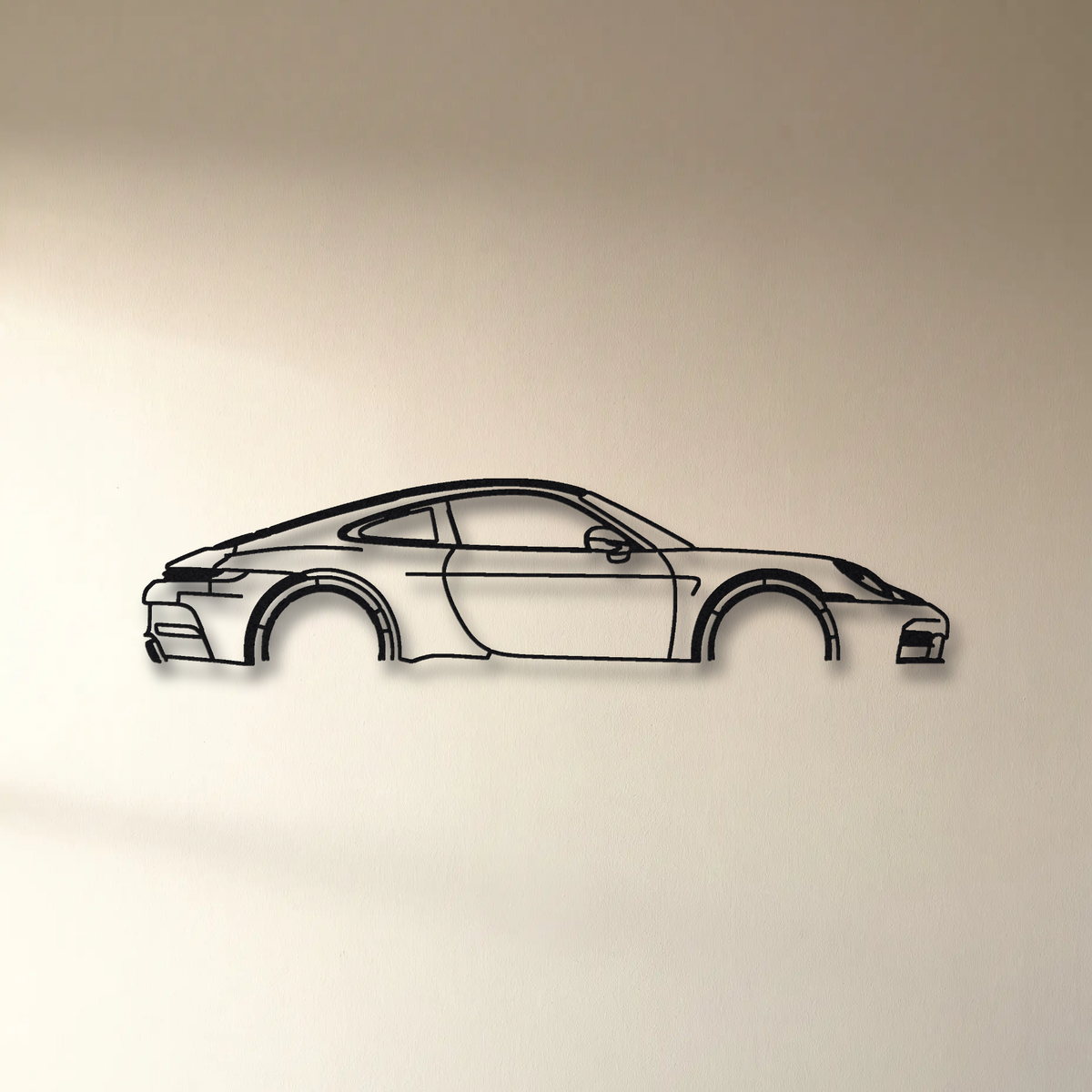2025- Porsche 911 Carrera GTS T-Hybrid 992.2 floating mount drop-shadow detail