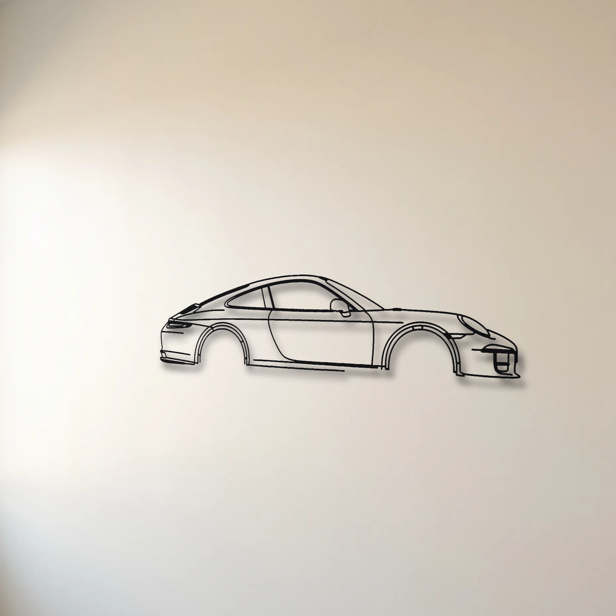 Porsche 911 R 991 floating mount drop-shadow detail