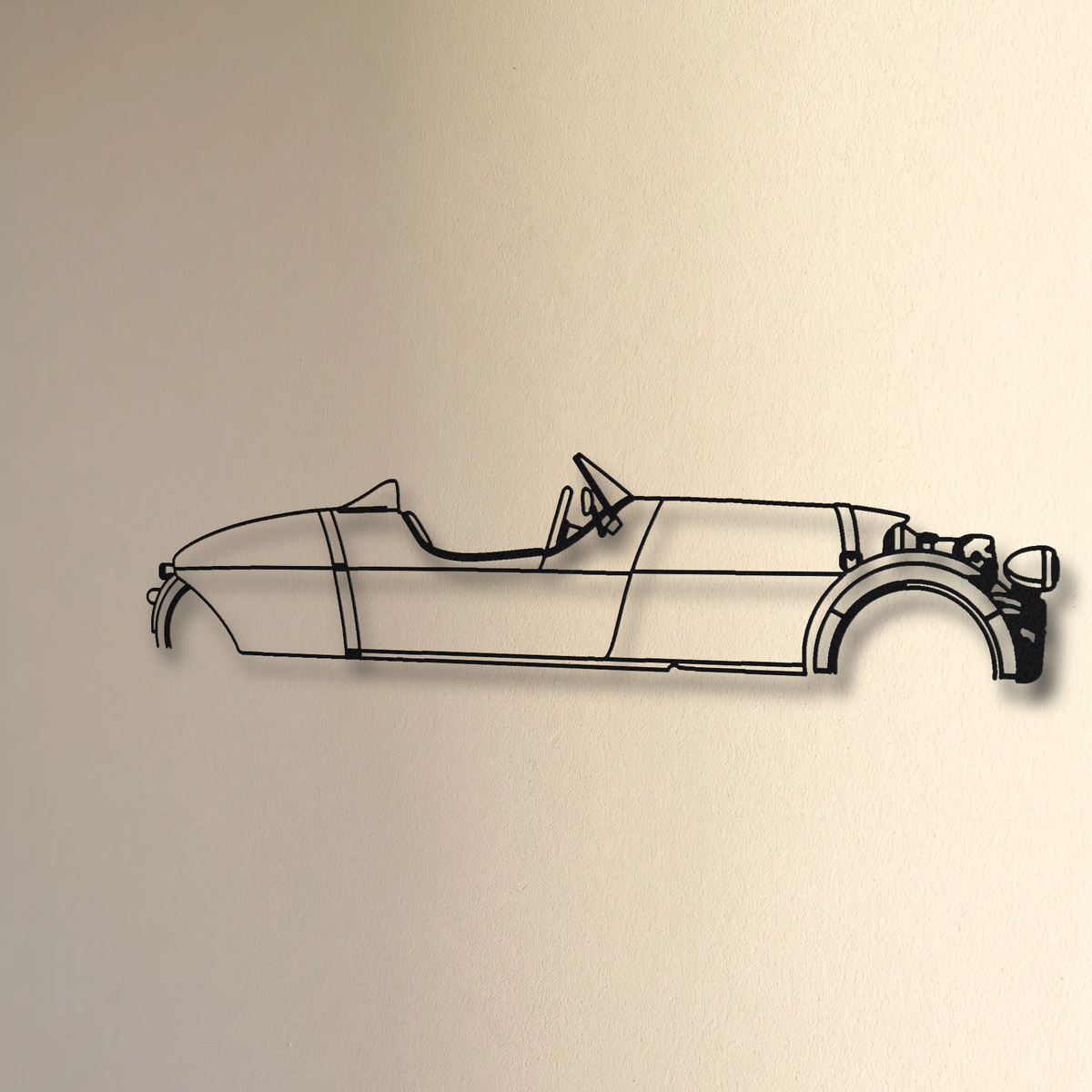 Morgan Super 3 floating mount drop-shadow detail