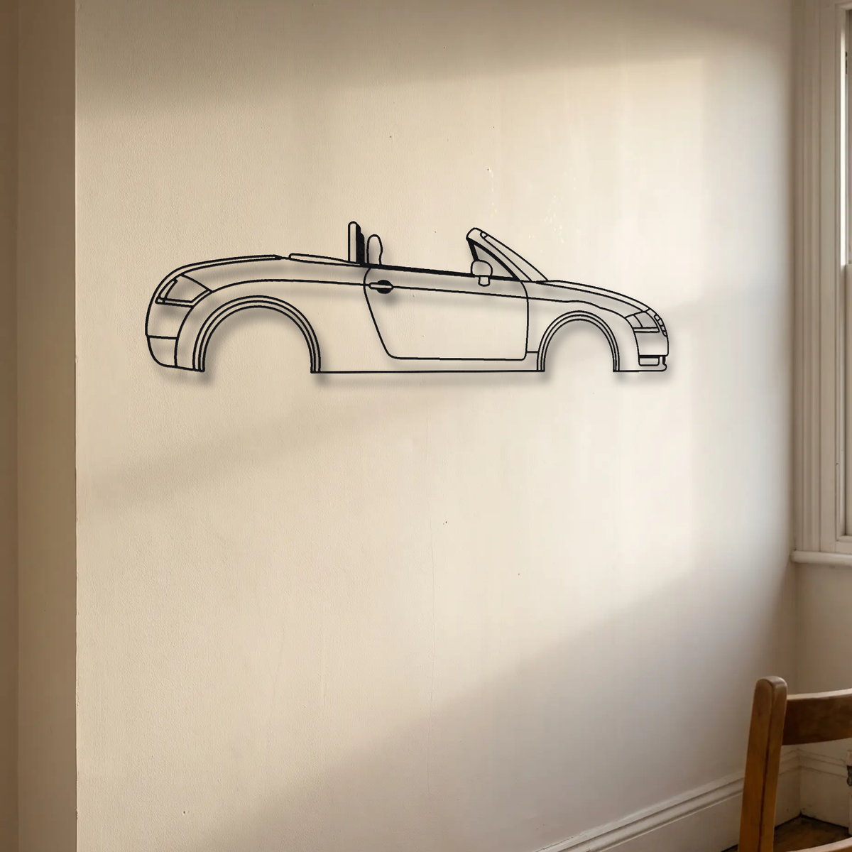 Audi TT Roadster 8N floating mount drop-shadow detail