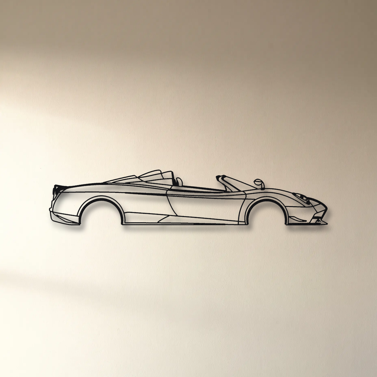 Pagani Huayra Codalunga Speedster floating mount drop-shadow detail