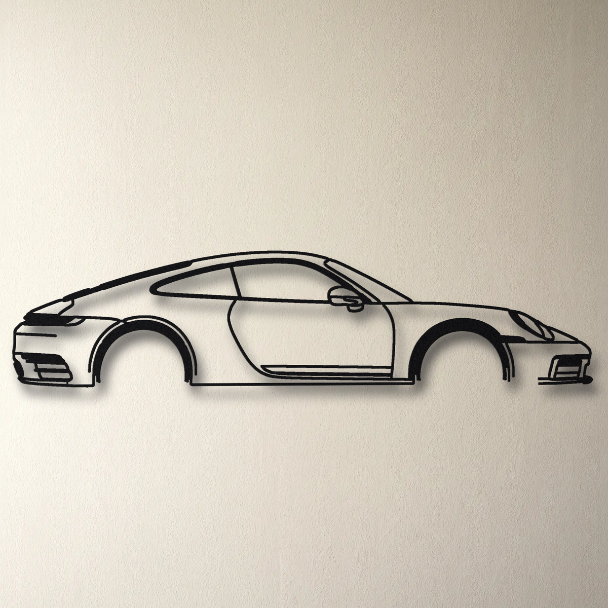 2023- Porsche 911 Carrera T 992.1 floating mount drop-shadow detail