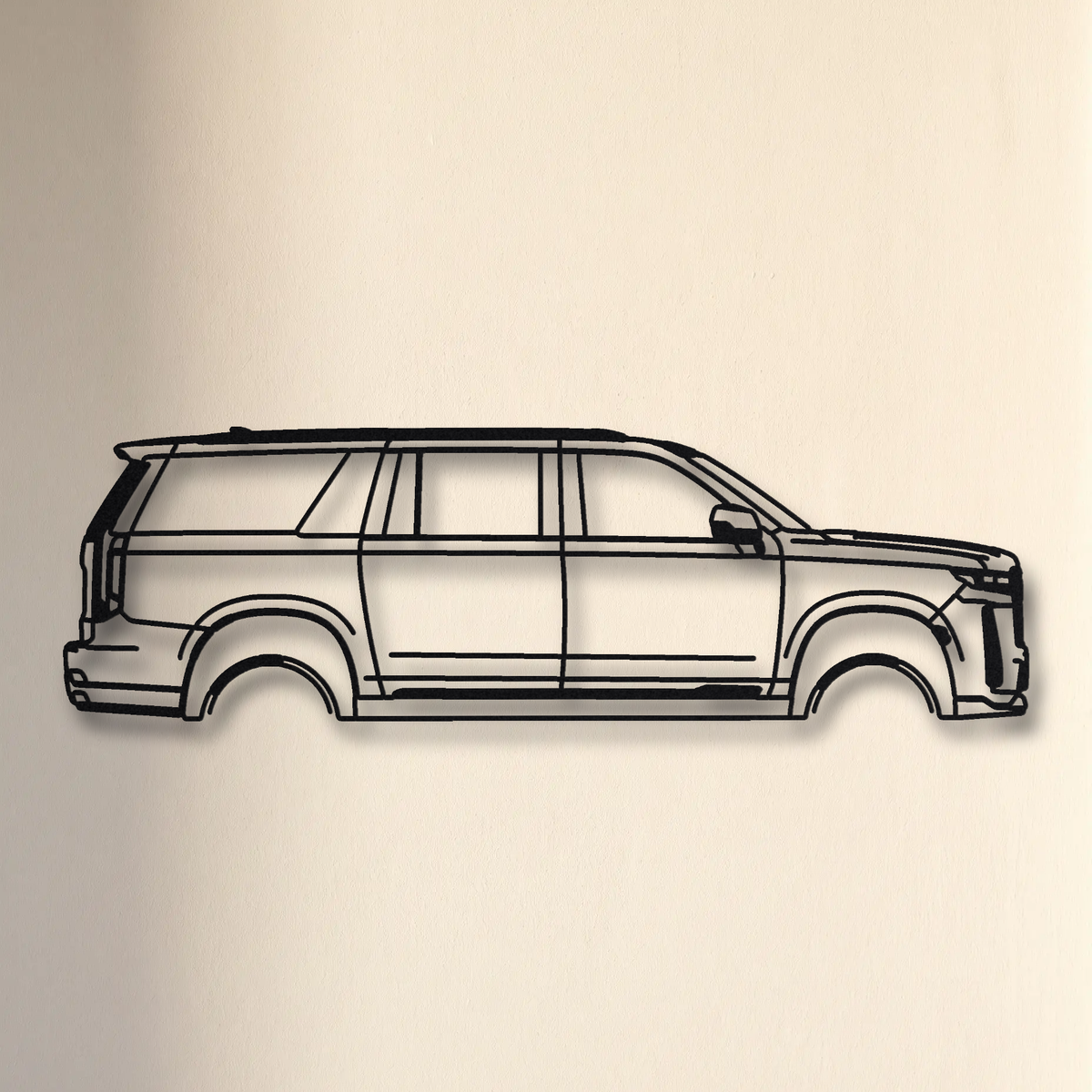 2023- Cadillac Escalade-V GMT1XX floating mount drop-shadow detail