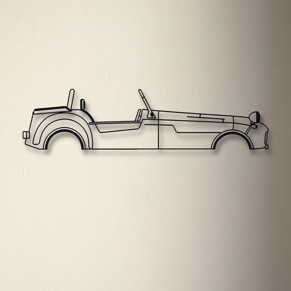 Caterham Super Seven floating mount drop-shadow detail