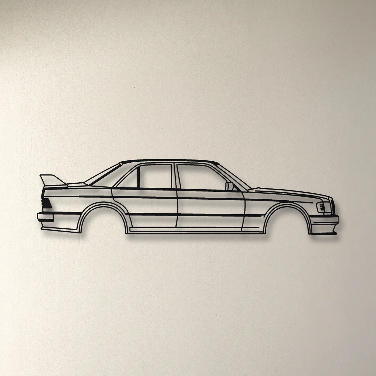 Mercedes-Benz 190E 2.5-16 Evolution I floating mount drop-shadow detail