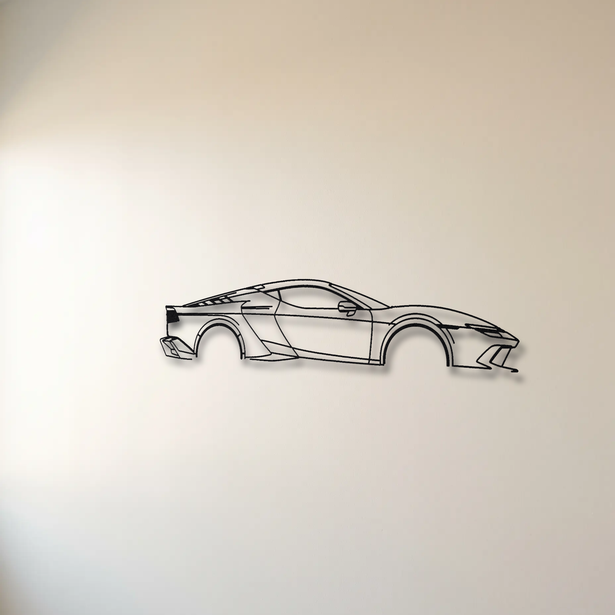 Ferrari 849 Testarossa floating mount drop-shadow detail