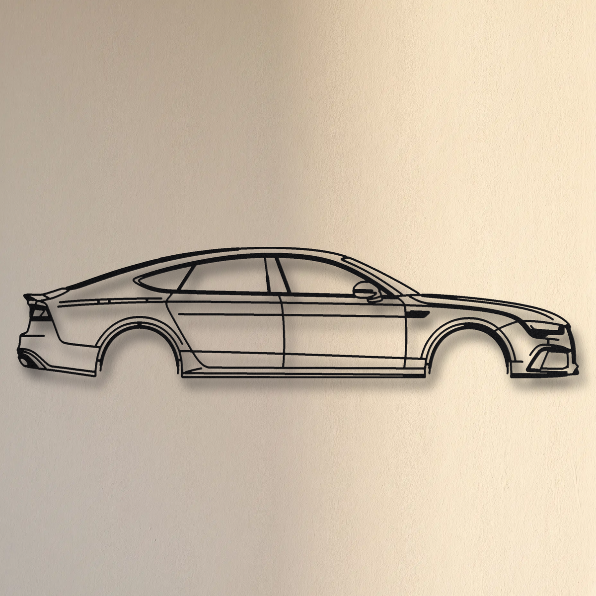 Audi RS7 Sportback C7 floating mount drop-shadow detail