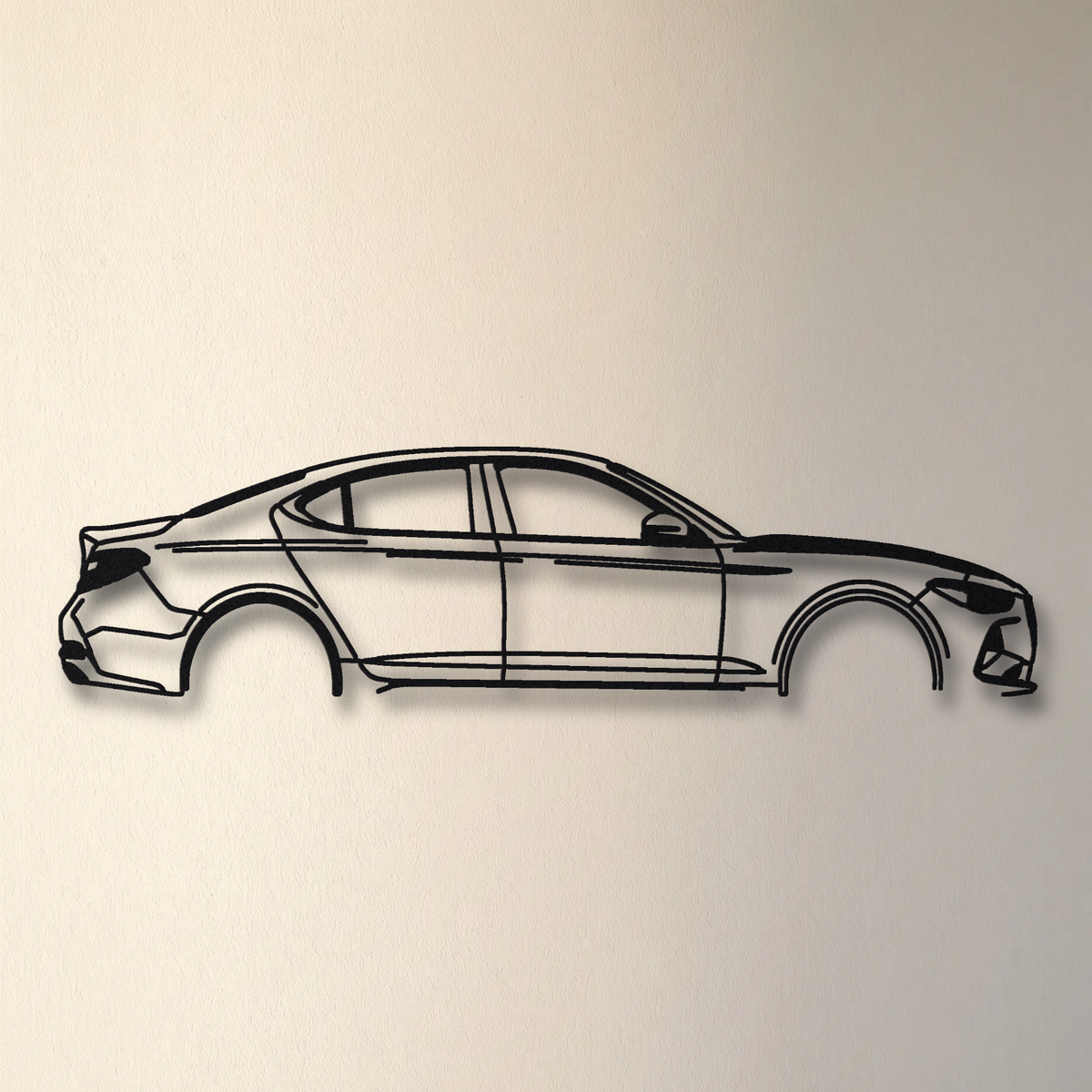2019- Genesis G70 3.3T Sport IK floating mount drop-shadow detail