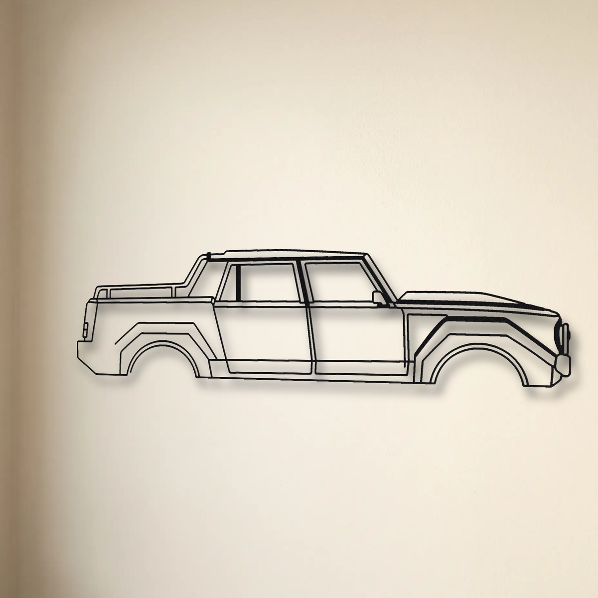 Lamborghini LM002 floating mount drop-shadow detail