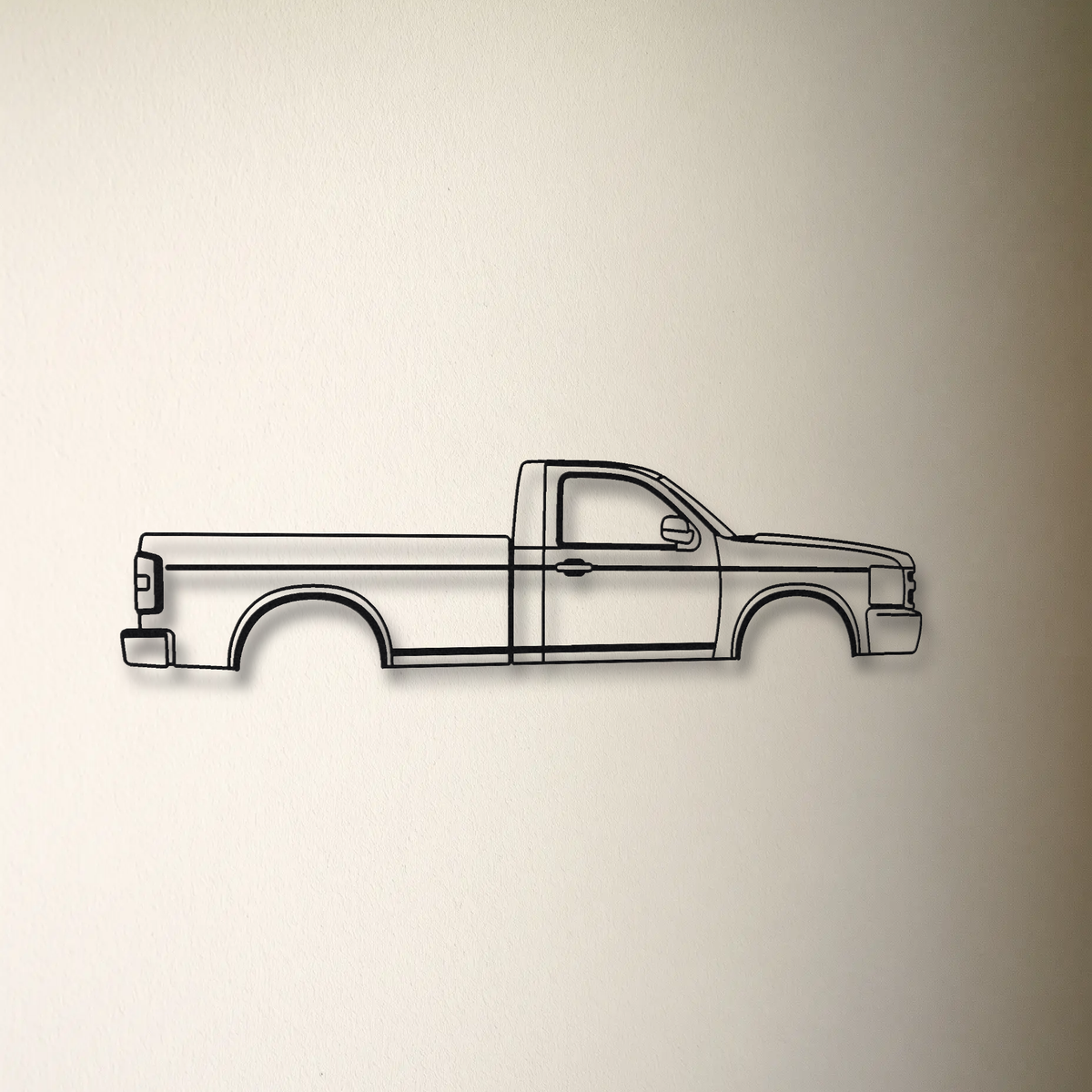 Chevrolet Silverado GMT900 floating mount drop-shadow detail