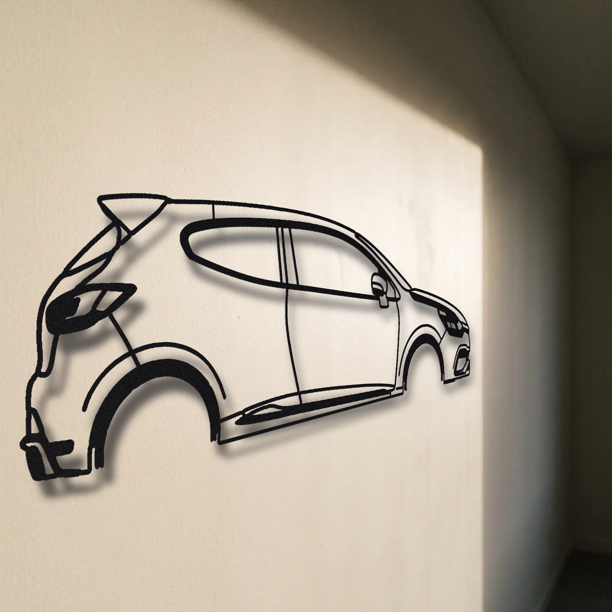 2009-18 Renault Clio RS 200 / RS 220 Trophy MK3/MK4 floating mount drop-shadow detail