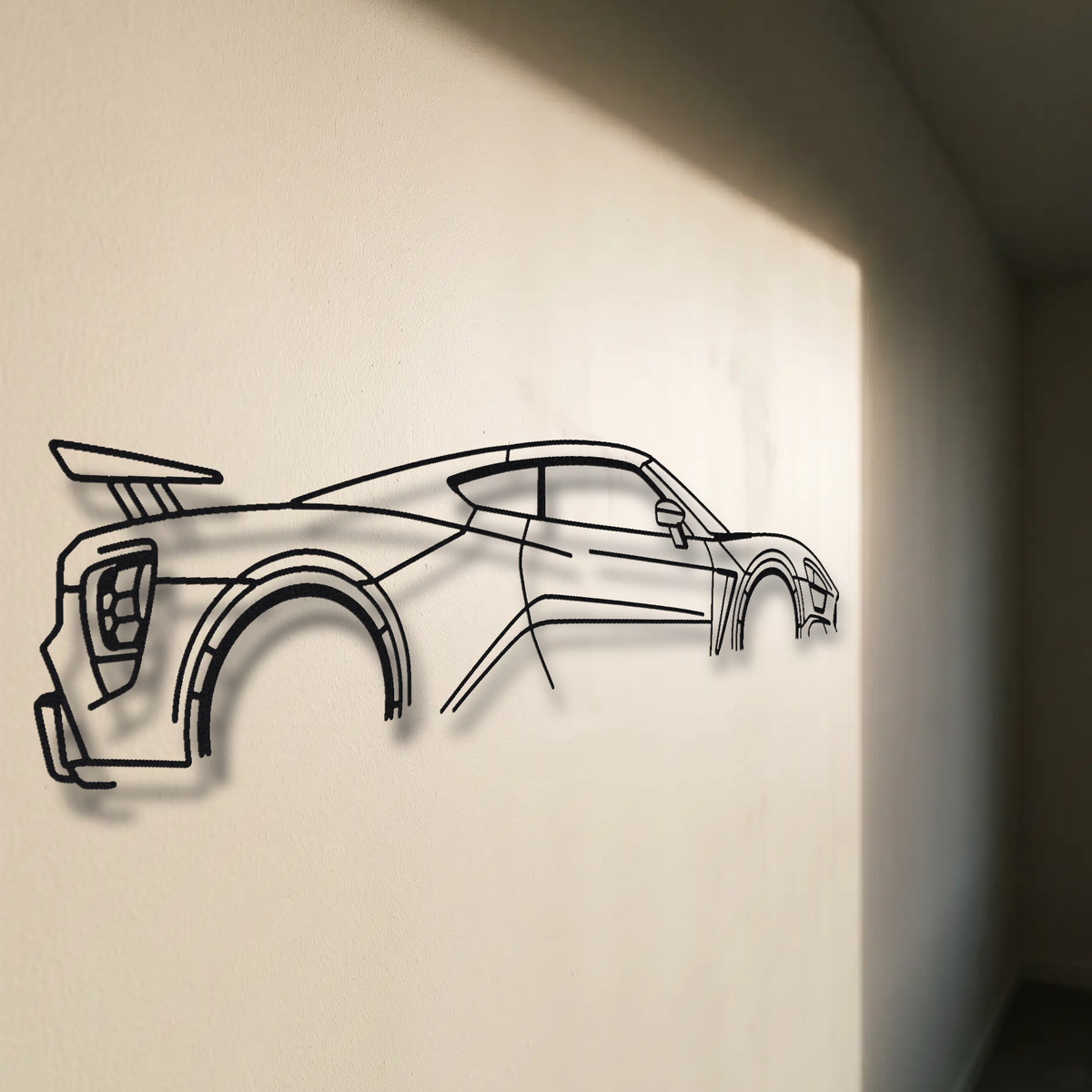 Zenvo ST1 floating mount drop-shadow detail