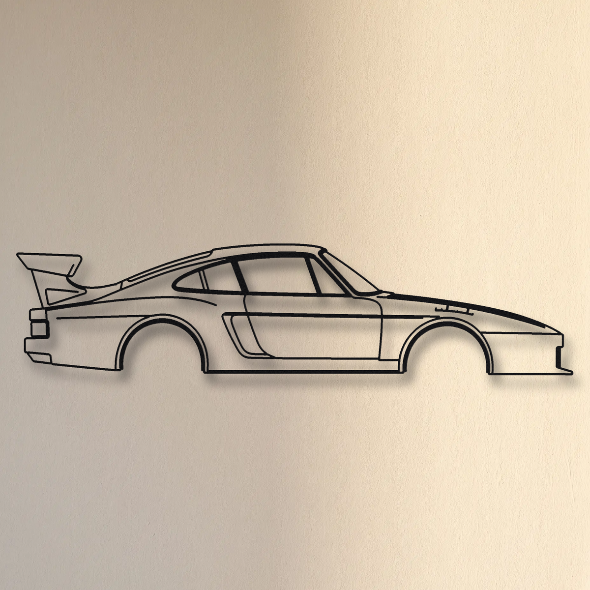 Porsche 935 floating mount drop-shadow detail