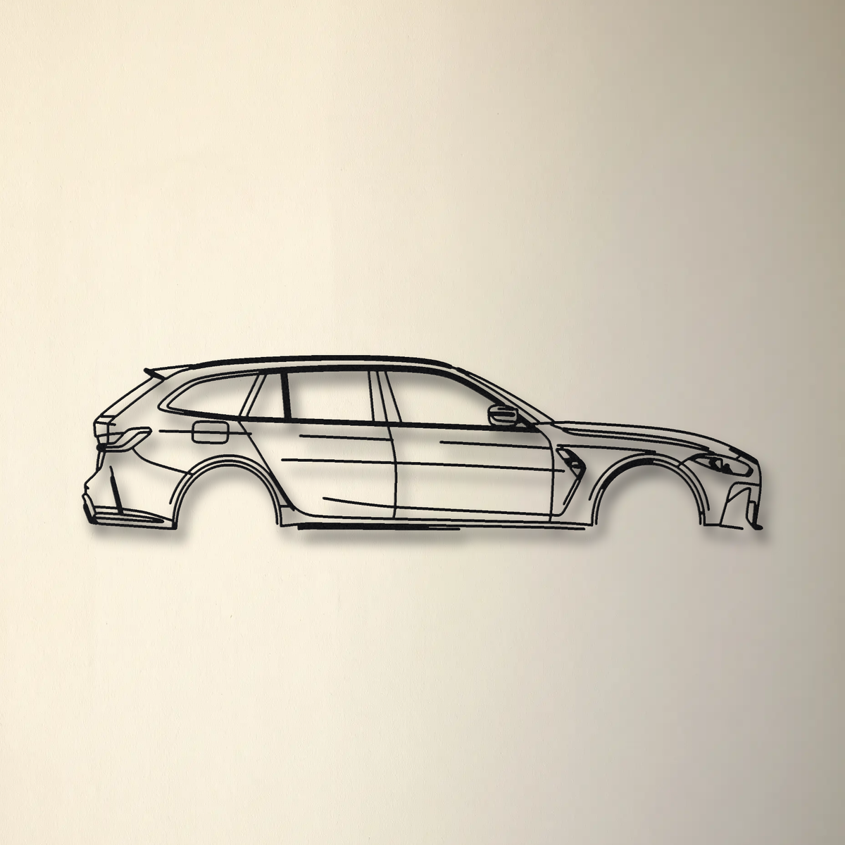 BMW M3 Touring G81 floating mount drop-shadow detail