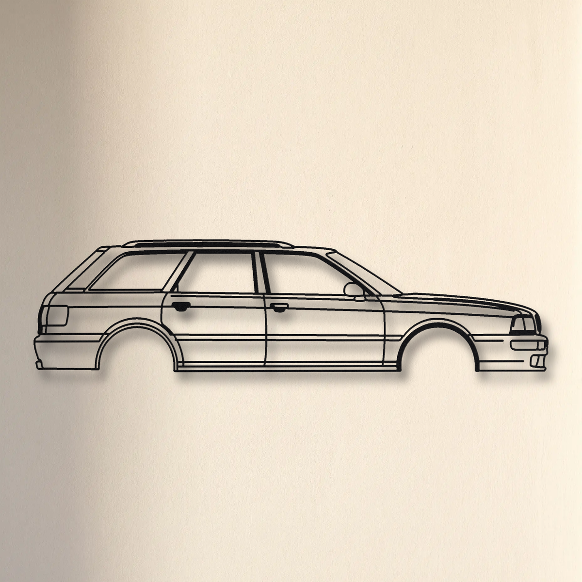 Audi RS2 Avant floating mount drop-shadow detail