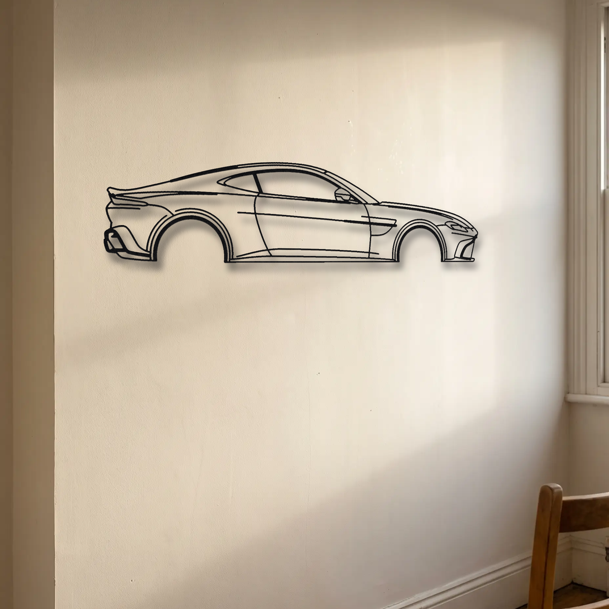 Aston Martin Vantage Facelift floating mount drop-shadow detail