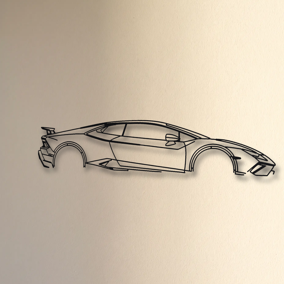 Lamborghini Huracán Performante floating mount drop-shadow detail