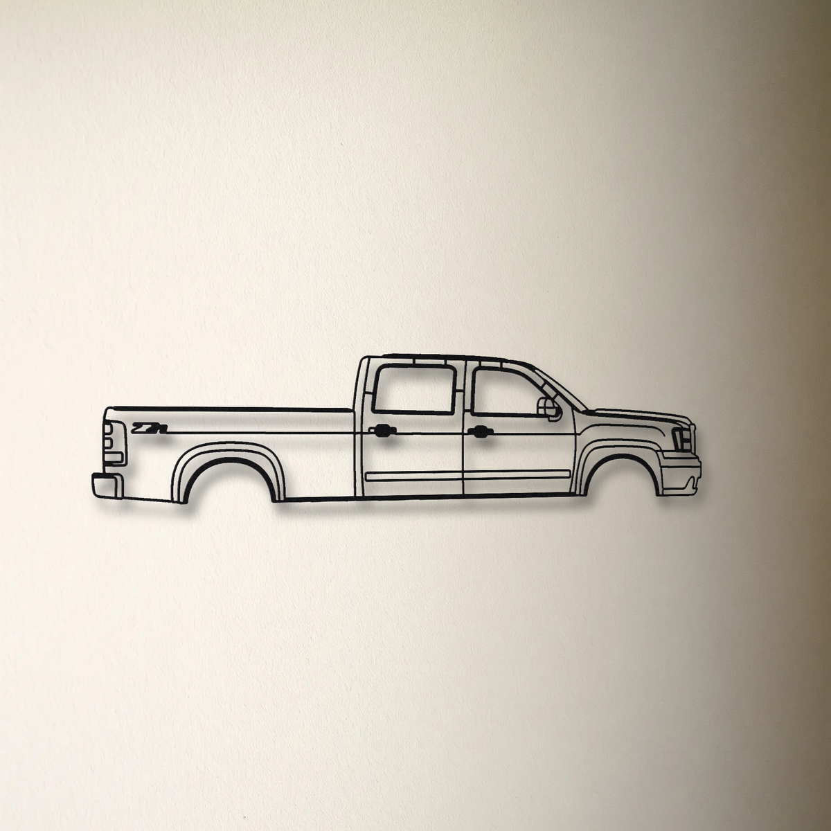 GMC Sierra GMT900 floating mount drop-shadow detail