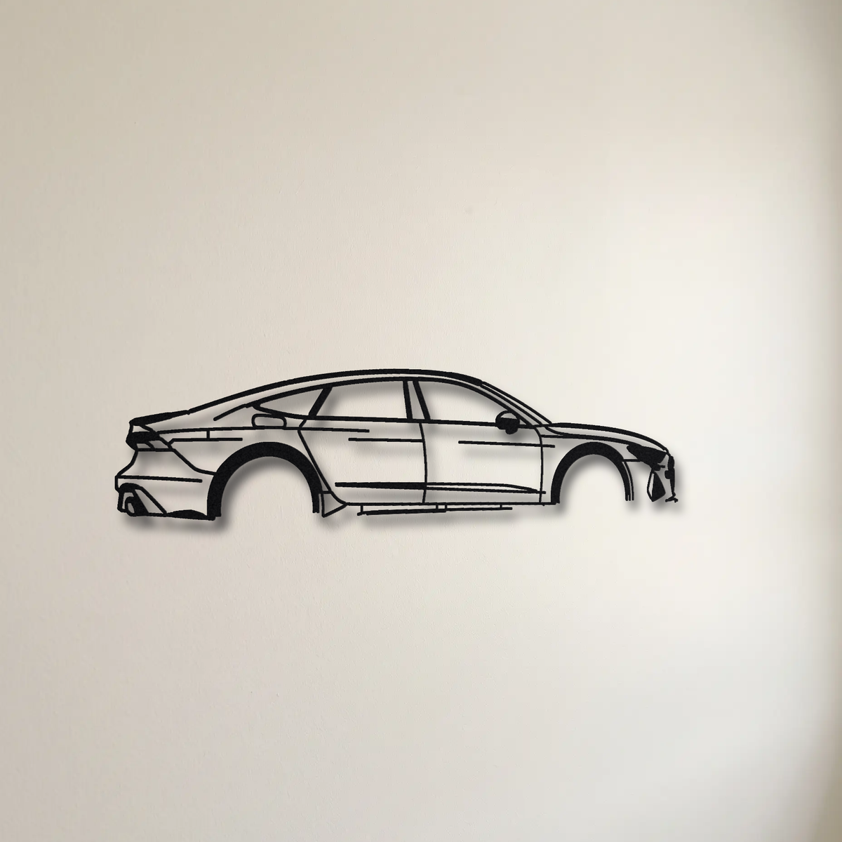 2023- Audi RS7 Performance C8 floating mount drop-shadow detail