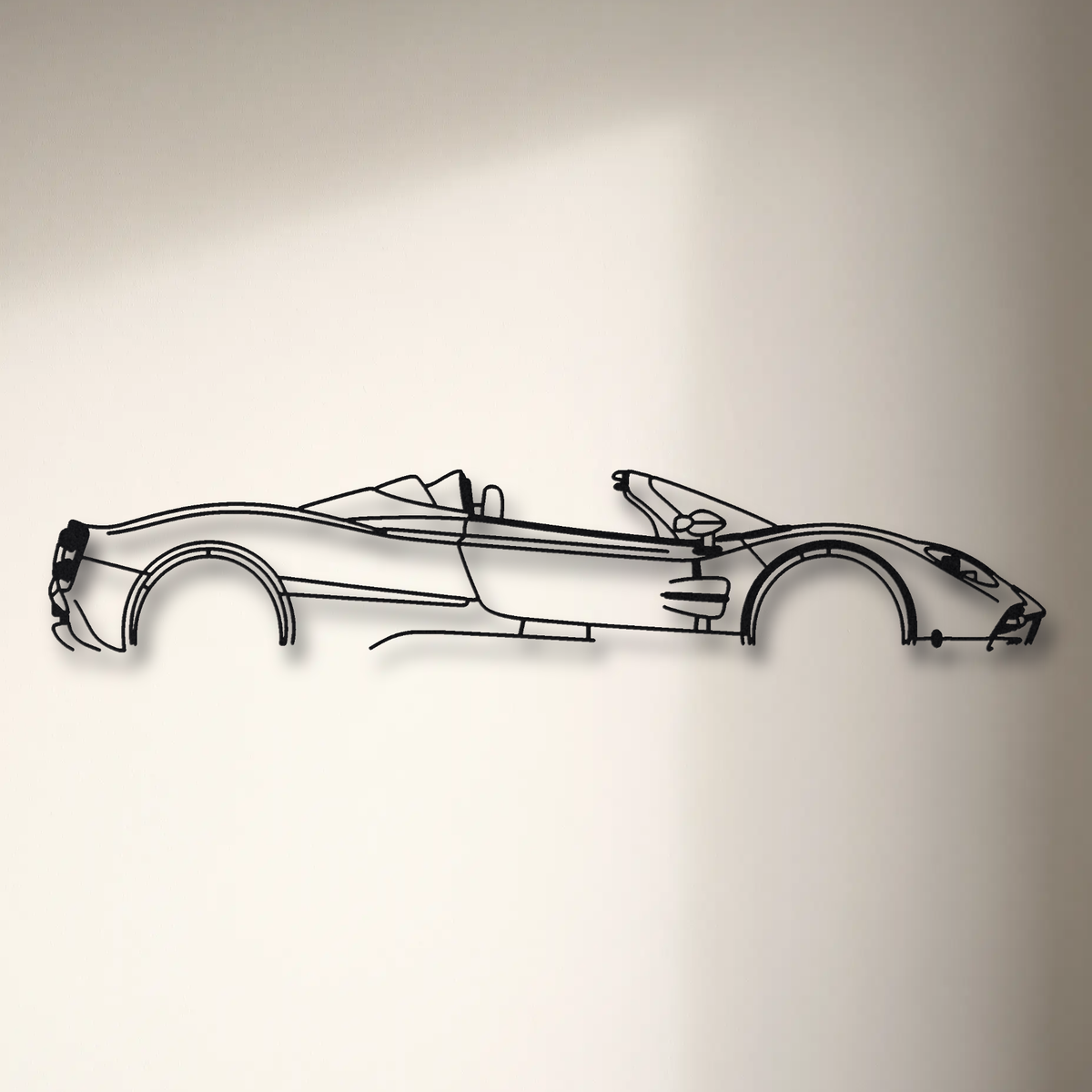 Pagani Utopia Roadster floating mount drop-shadow detail