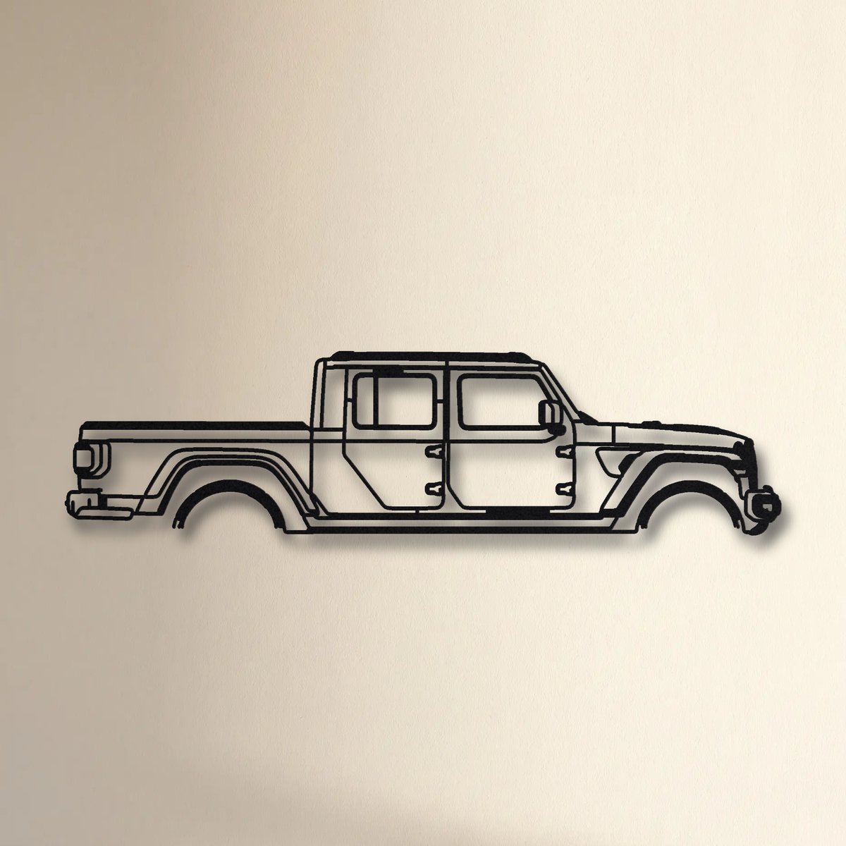 2020- Jeep Gladiator Mojave JT floating mount drop-shadow detail