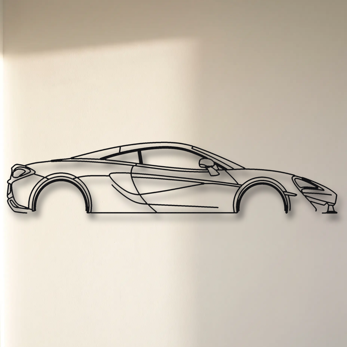 McLaren 540C floating mount drop-shadow detail