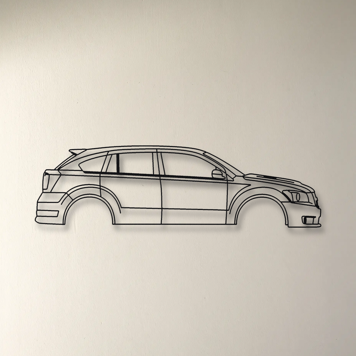 Dodge Caliber SRT-4 floating mount drop-shadow detail