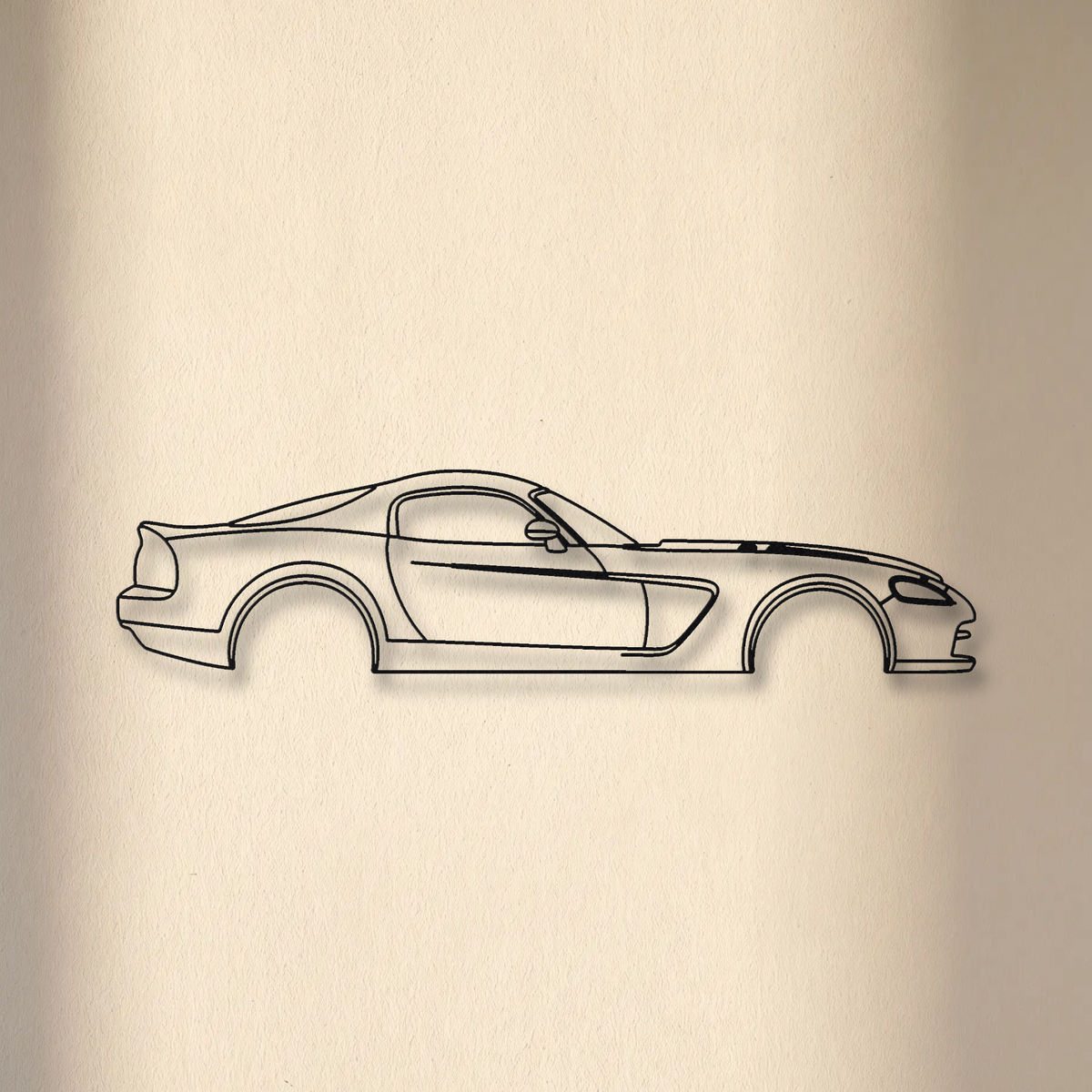 Dodge Viper SRT-10 Coupe Gen 3 floating mount drop-shadow detail