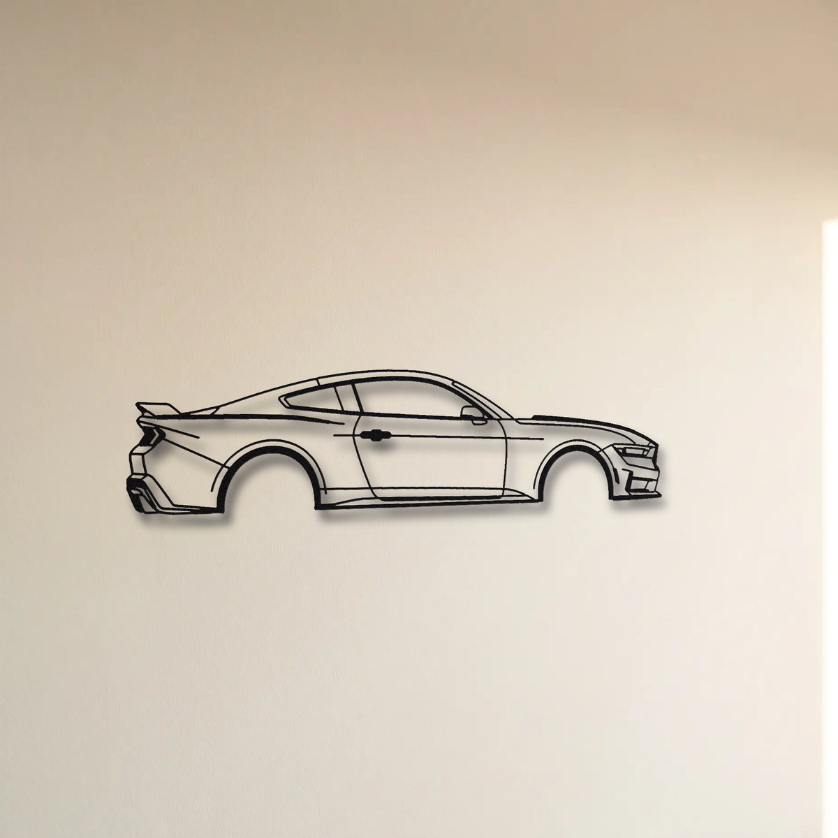Ford Mustang Dark Horse S650 floating mount drop-shadow detail