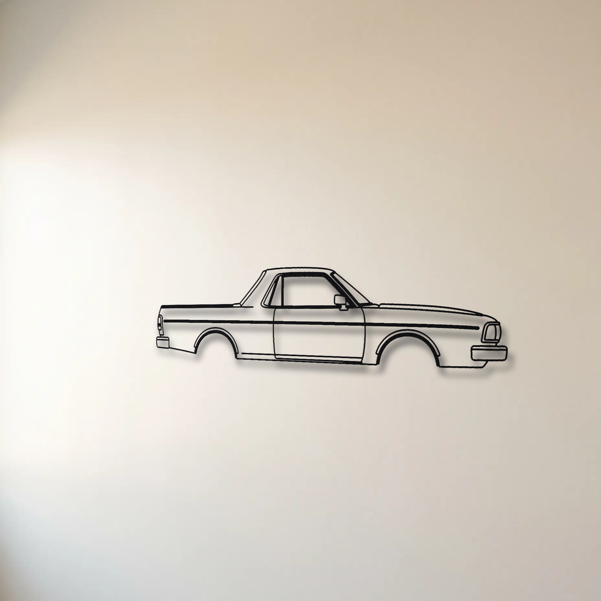 Subaru BRAT Gen 1 floating mount drop-shadow detail