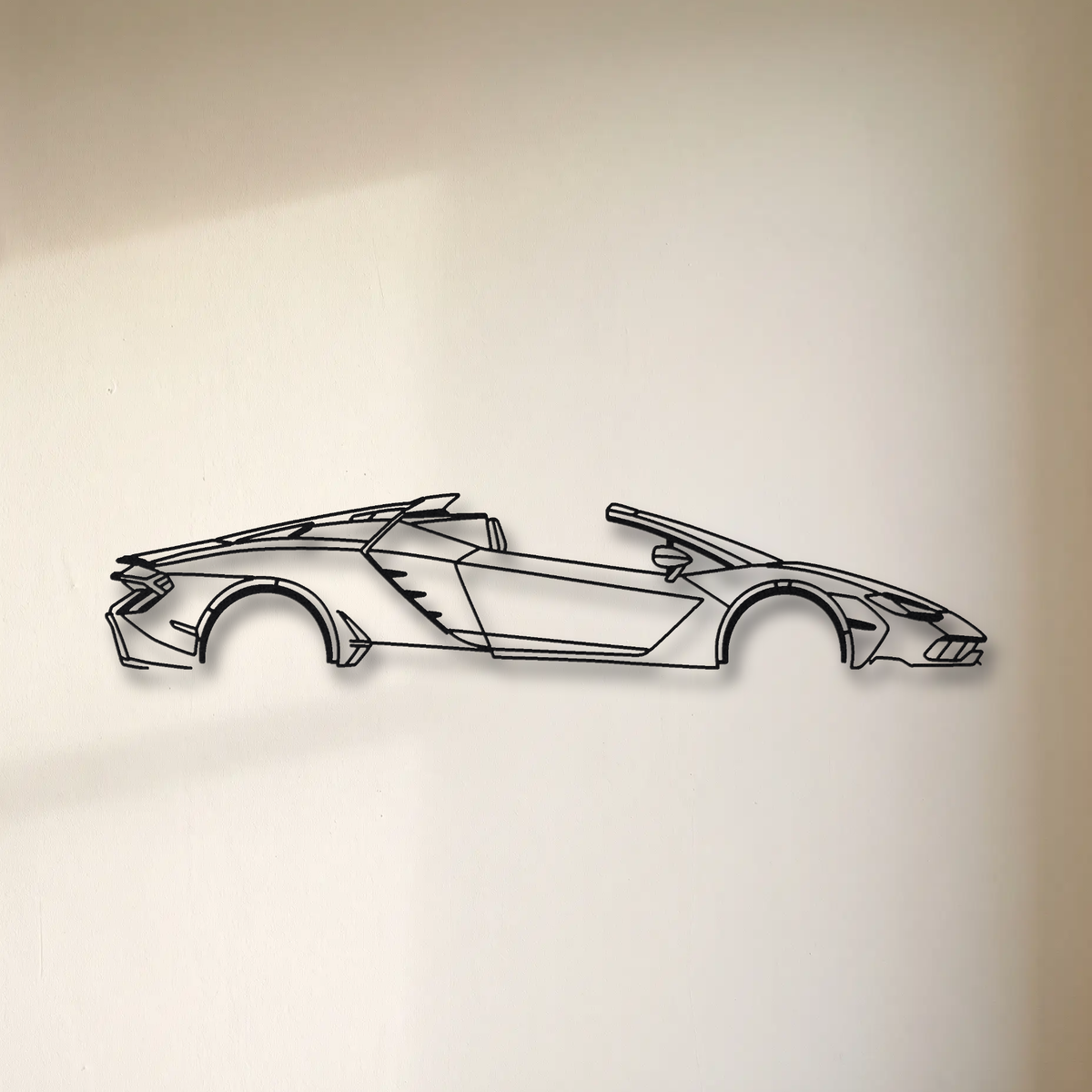 Lamborghini Centenario Roadster floating mount drop-shadow detail