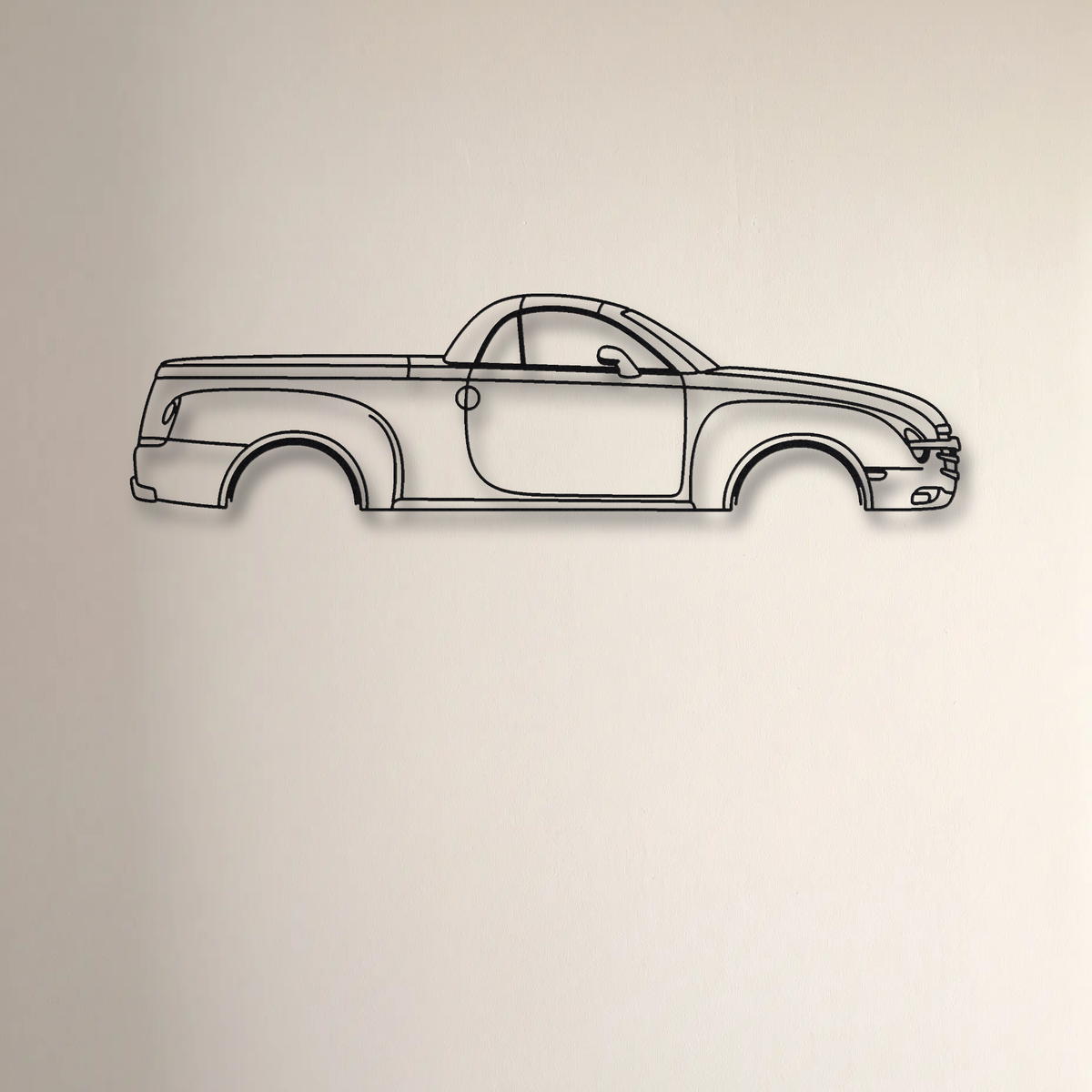 Chevrolet SSR floating mount drop-shadow detail