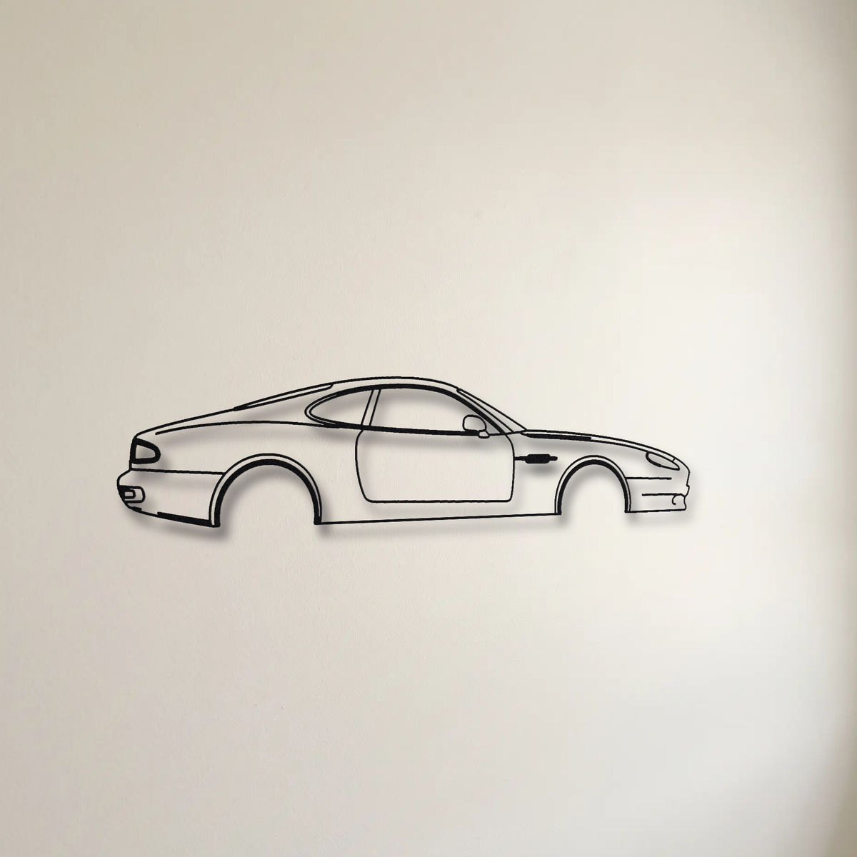 Aston Martin DB7 Coupe floating mount drop-shadow detail