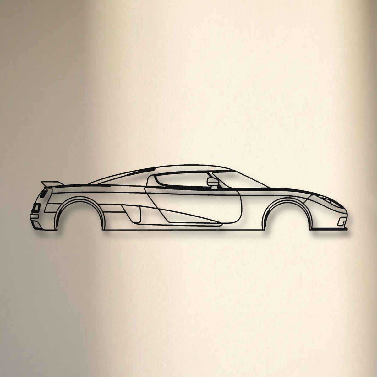 Koenigsegg CCR floating mount drop-shadow detail