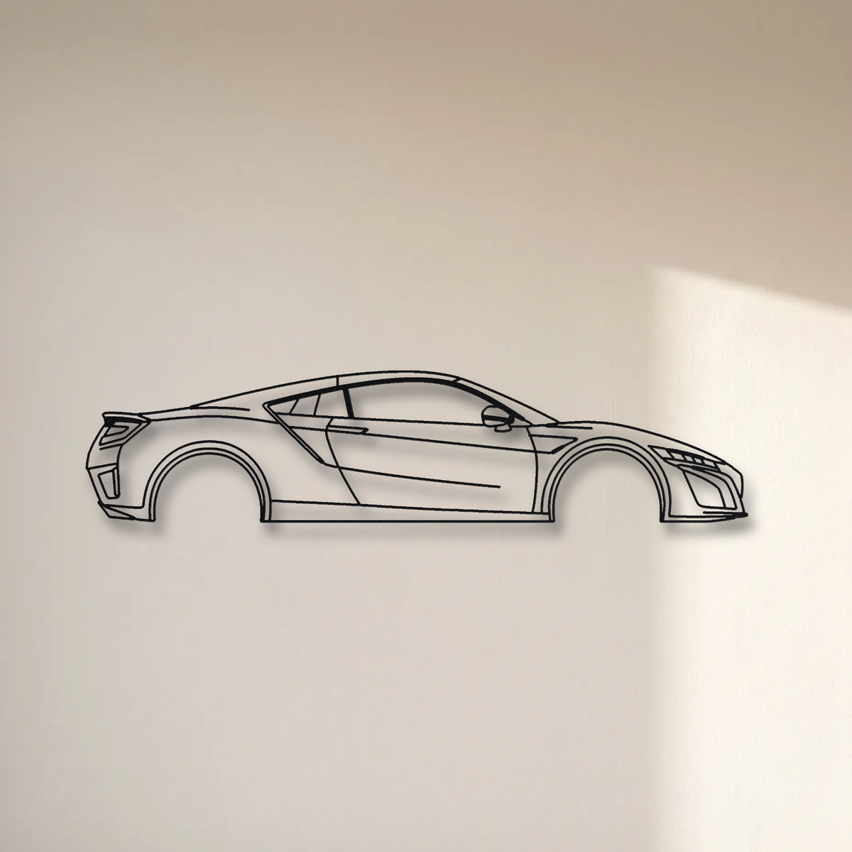 Acura NSX NC1 floating mount drop-shadow detail