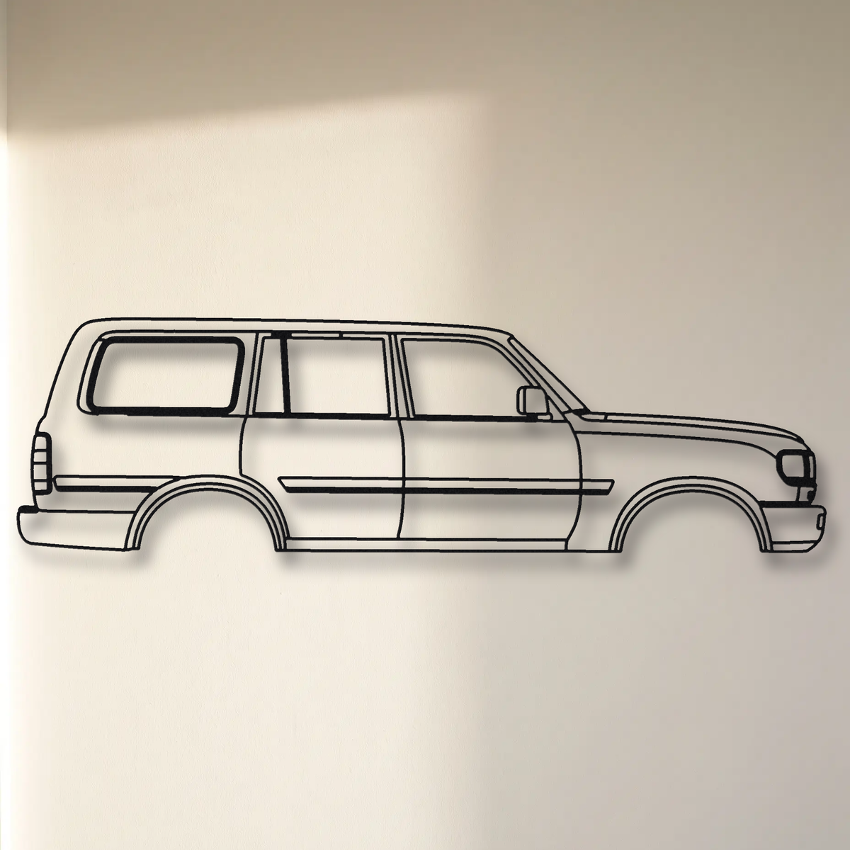 Toyota Land Cruiser J80 floating mount drop-shadow detail